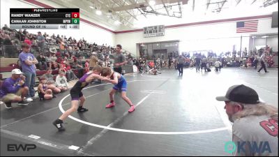 70 lbs Round Of 16 - Randy Wanzer, Chandler Takedown Club vs Canaan Johnston, Mannford Pirate Youth Wrestling