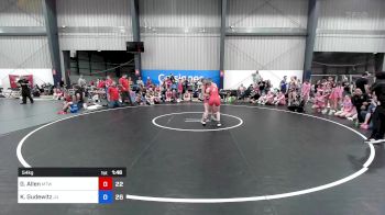 54 kg Rr Rnd 5 - Grace Allen, Maine Trappers vs Kylie Gudewitz, Jersey United Pink