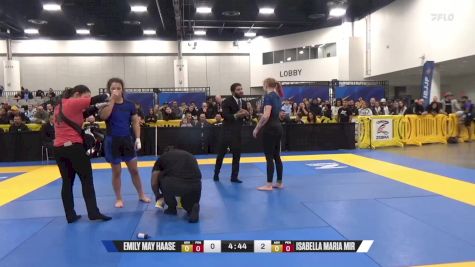 Isabella Maria Mir vs Emily May Haase 2024 World IBJJF Jiu-Jitsu No-Gi Championship