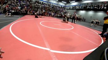 67 lbs Semifinal - Amos Barker, Tecumseh Youth Wrestling vs Levi Turner, Blackwell Wrestling Club