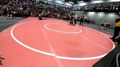 67 lbs Semifinal - Amos Barker, Tecumseh Youth Wrestling vs Levi Turner, Blackwell Wrestling Club