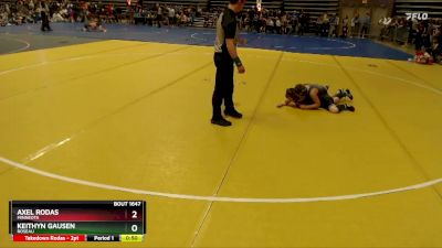 90 lbs Semifinal - Keithyn Gausen, Roseau vs Axel Rodas, Minneota