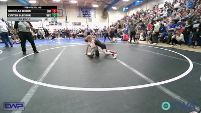 60 lbs Rr Rnd 2 - Nicholas Mihos, Coweta Tiger Wrestling vs Cutter Bledsoe, Woodland Wrestling Club