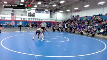 149 lbs Finals (2 Team) - Cameron Hebert, University Of The Ozarks vs Jack DeBoe, Mount Union