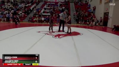 138 lbs Quarterfinal - Jakareya Brit, Mortimer Jordan HS vs Jessica Cook, Sparkman