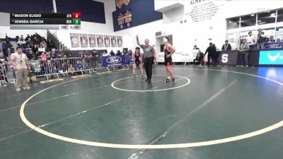165 lbs Quarterfinal - Mason Eligio, Ayala vs Jonsea Garcia, Eleanor Roosevelt