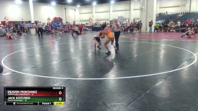 120 lbs Round 5 (6 Team) - Deaven Montanez, Wrestling University vs Jack Kozusko, Team Montana