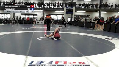 114 lbs Consi Of 8 #2 - Kaydence Proulx, Burnt Hills/Scotia/Ballston Spa vs Keira Filip, Minisink Valley