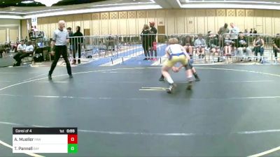 120 lbs Consi Of 4 - Aidan Mueller, Paw vs Trajan Pannell, Bay Area Dragons WC