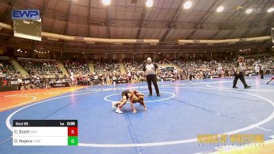 43 lbs Quarterfinal - Cash Scott, Cowboy Wrestling Club vs Dominic Najera, THRESHOLD WC