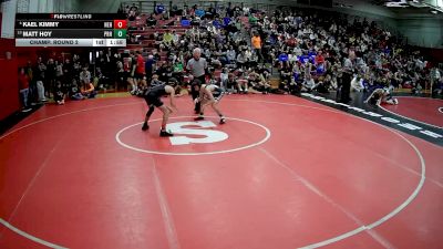 114 lbs Champ. Round 2 - Matt Hoy, Pine-Richland Hs vs Kael Kimmy, North East Hs