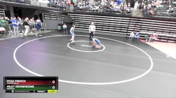 6A 110 lbs Champ. Round 1 - Myah French, Copper Hills vs Miley Kranendonk, Fremont