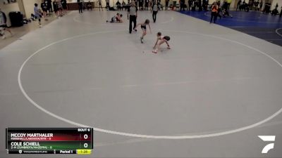 85 lbs Semis & 1st Wrestleback (8 Team) - Cole Schiell, Z-M (Zumbrota/Mazeppa) vs McCoy Marthaler, Marshall/Lakeview/RTR