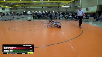 133 lbs Champ. Round 1 - Ryan Kelly, Delaware Valley vs Jake Cotsonas, Mount St. Joseph