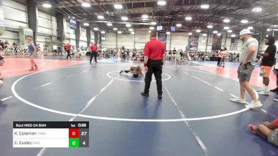 80 lbs Rr Rnd 1 - Kahlil Coleman, Team Nauman vs Colton Cuddy, Ohio Titan Grey