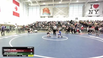 56 lbs Round 4 - Easton Chizek, Johnstown Pee Wee Wrestling Club vs Jayce Sargeant, Long Beach Gladiators Wrestling