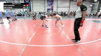 160 lbs Rr Rnd 2 - Riley Sanford, Knights Wrestling Club-Black vs Ben Cyrkiel, Team Gotcha Illinois