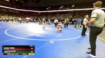 170 Class 1 lbs Quarterfinal - Alivia Webb, St. Clair vs Caelyn Hanff, Wright City