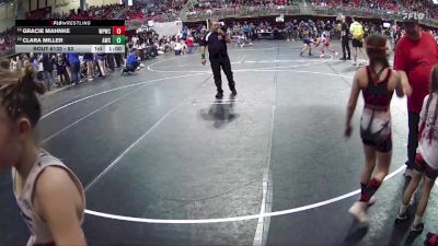 82 lbs Cons. Round 3 - Gracie Mahnke, West Point Wrestling Club vs Clara Miller, Aurora Wrestling Club