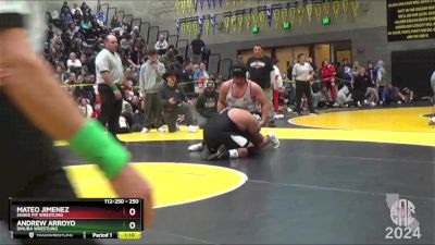 250 lbs 1st Place Match - Andrew Arroyo, Dinuba Wrestling vs Mateo Jimenez, Snake Pit Wrestling