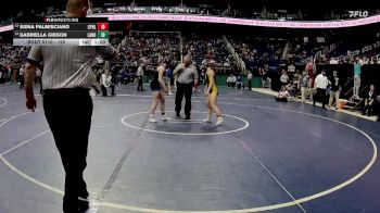 120 lbs Cons. Round 1 - Gabriella Gibson, Lake Norman vs Siena Palmisciano, Chapel Hill