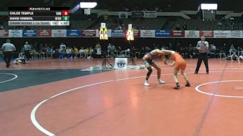 113 lbs Champ Round 1 (16 Team) - David Kimmol, Mount Dora vs Chloe Temple, Tabb