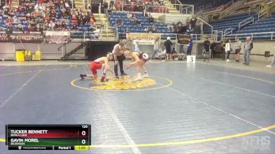 120 lbs Cons. Round 1 - Gavin Morel, Dickinson vs Tucker Bennett, Devils Lake