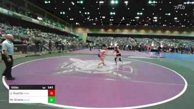 100 lbs Quarterfinal - Jenniyah Duarte, Sanger vs Mattilyn Givens, Allen