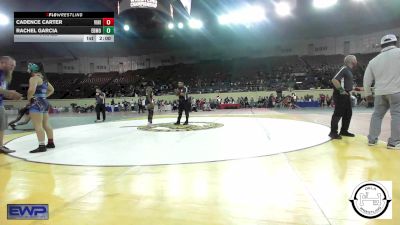 128 lbs Final - Cadence Carter, Vinita Kids Wrestling vs Rachel Garcia, Edmond North