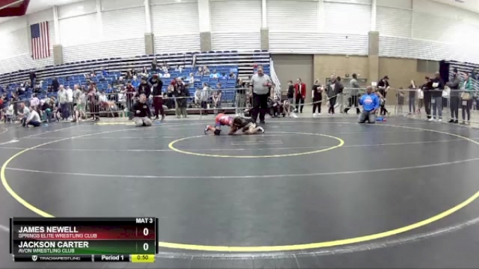 62 lbs Cons. Semi - Jackson Carter, Avon Wrestling Club vs James Newell ...