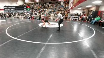 130 lbs Cons. Semi - Lina Rodriguez, Central vs Bianca Maez, Green River