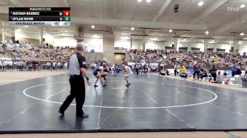 AA 144 lbs 5th Place Match - Nathan Barbee, Oakland High School vs Dylan Rohn, Farragut High School