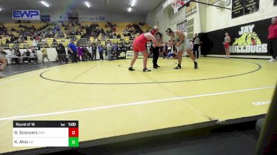 195-A lbs Round Of 16 - Boston Sconyers, Grove vs Kopono Ahio, Har-Ber High School