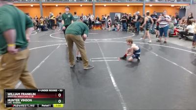 50 lbs Cons. Round 3 - William Franklin, Grizzlies Wrestling Club vs Hunter Vinson, LWC: Raiders