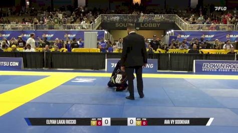 Ava Vy Sookhan vs Eliyah Lakai Riccio 2026 Pan Kids Jiu-Jitsu IBJJF Championship