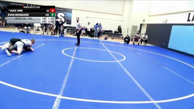 120 lbs Champ. Round 2 - Evan Brubaker, Clearfield vs Alex Orr, Corner Canyon