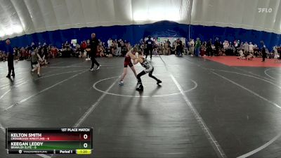 56 lbs Finals (2 Team) - Kelton Smith, Crossroads Wrestling vs Keegan Leddy, Brawler Elite