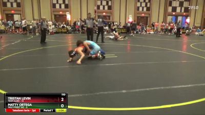 110 lbs Quarterfinals (8 Team) - Matty Ortega, Yale Street WC vs Tristan Levin, Team Alien