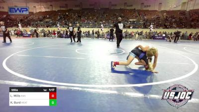 58 lbs Round Of 16 - Louden Mills, Keystone Wrestling Club vs Kol Burd, Weatherford Youth Wrestling