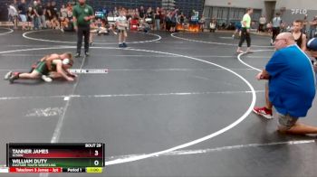 70 lbs Round 3 - Tanner James, SCSOW vs William Duty, Eastside Youth Wrestling