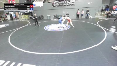 144 lbs Cons. Round 2 - Ruben Soliz, San Fernando High School Wrestling vs Jack Torosian, World Team Training Center