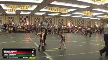 40 lbs Finals (8 Team) - Leland Reeves, SVRWC Gold vs Trey Sanders, Mat Assassins