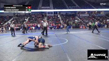 95 lbs Cons. Round 3 - Axton Breon, Phillipsburg vs Tristen Dupriest, Slyfox