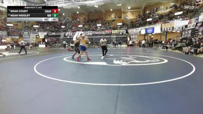 285 lbs Cons. Round 1 - Noah Couey, Leon-Bluestem Hs vs Noah Wooley, Wathena-Riverside Hs