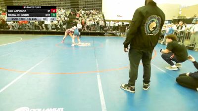 130 lbs 3rd Place - Ava Capogna, Rocky Point HS vs Nadia Johnson, Gloucester City