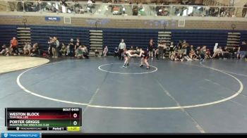 90 lbs Quarterfinal - Porter Griggs, Mountain Man Wrestling Club vs Weston Block, Team Real Life