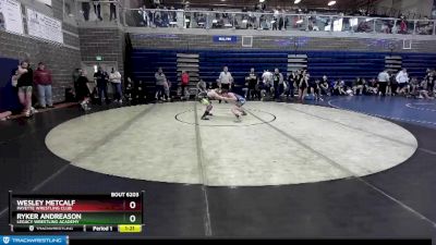 106 lbs Champ. Round 1 - Wesley Metcalf, Payette Wrestling Club vs Ryker Andreason, Legacy Wrestling Academy