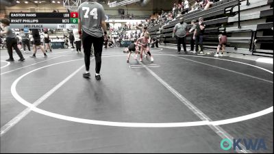 46-49 lbs 3rd Place - Easton Hans, Lions Wrestling Academy vs Ryatt Phillips, Murray County Takedown Club