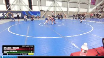 110 lbs 3rd Place Match - Rocco Gannon, INWTC vs Brayden Medelez, Hermiston Wrestling