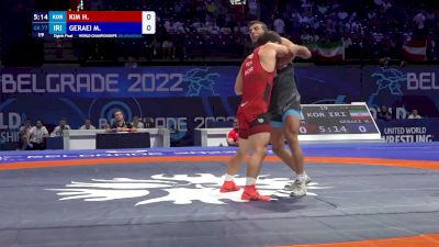 77 kg 1/8 Final - Hyeonwoo Kim, Korea vs Mohammadali Abdolhamid Geraei, Iran